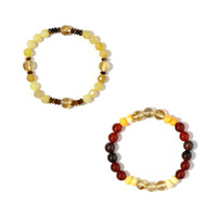 Brazalete con Ónix rojo