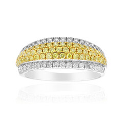 Anillo en oro con Diamante amarillo SI2 (CIRARI)