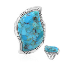 Anillo en plata con Turquesa azul del Mohave Kingman (Art of Nature)