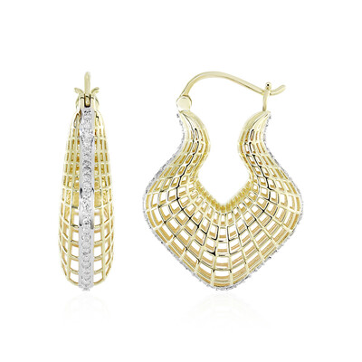 Pendientes en oro con I1 (I) Diamante (Ornaments by de Melo)
