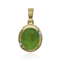 Colgante en oro con Ópalo verde de Brasil (Tenner Diniz)