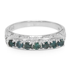 Anillo en plata con Diamante fantasía