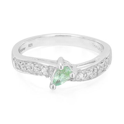 Anillo en plata con Turmalina Paraíba