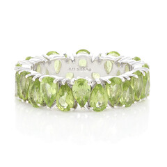 Anillo en plata con Peridoto