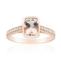 Anillo en oro con Morganita AAA (CIRARI)