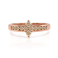 Anillo en oro con Diamante rosa de Francia de Argyle SI1
