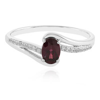 Anillo en plata con Granate de Tocantin