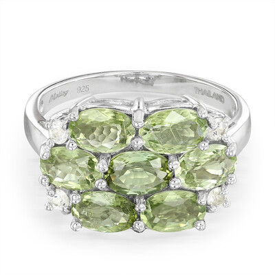 Anillo en plata con Turmalina Paraíba