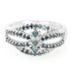 Anillo en plata con Diamante fantasía