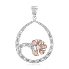 Colgante en plata con Zafiro Padparadscha