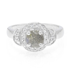Anillo en plata con Espectrolita