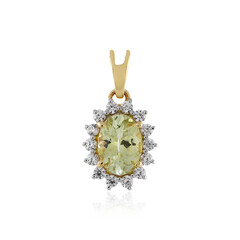 Colgante en oro con Tanzanita amarilla