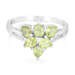 Anillo en plata con Turmalina Paraíba