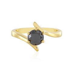 Anillo en plata con Diamante negro