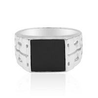 Anillo de hombre en plata con Ónix negro