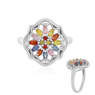 Anillo en plata con Zafiro