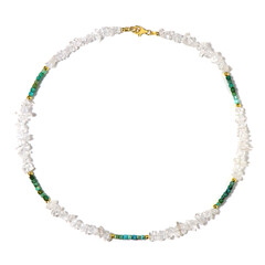Collar en plata con Cuarzo blanco
