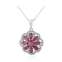 Collar en plata con Granate de Malaya