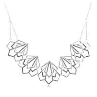 Collar en plata con Espinela negra