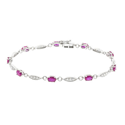 Brazalete en oro con Rubí de Mozambique AAA (CIRARI)