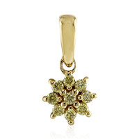 Colgante en oro con Diamante amarillo VS1