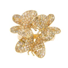 Anillo en oro con Diamante fancy SI2 (CIRARI)