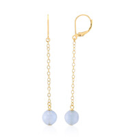 Pendientes en plata con Aguamarina