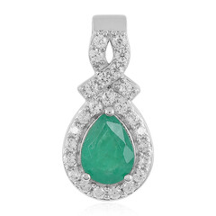 Colgante en plata con Esmeralda de Socoto