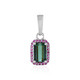 Colgante en plata con Turmalina verde Benedito(Adela Silber)