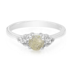 Anillo en plata con Espectrolita