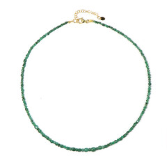 Collar en plata con Esmeralda de Zambia