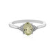 Anillo en plata con Cuncita amarillo canario