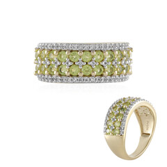 Anillo en plata con Peridoto