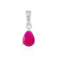 Colgante en plata con Calcedonia frambuesa