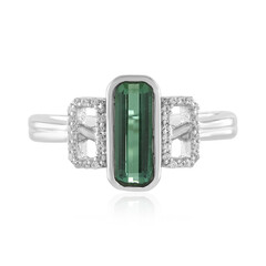 Anillo en plata con Turmalina verde Benedito