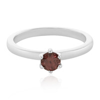 Anillo en plata con Zircón champán