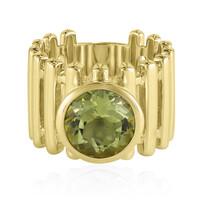 Anillo en plata con Citrino de color limón