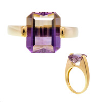 Anillo en oro con Ametrino (de Melo)
