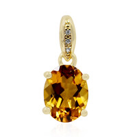 Colgante en plata con Escapolita cognac