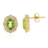 Pendientes en plata con Peridoto