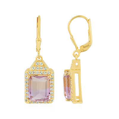 Pendientes en plata con Ametrino