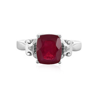 Anillo en plata con Rubí de Madagascar