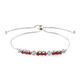 Brazalete en plata con Rubí de Madagascar