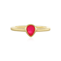 Anillo en plata con Ópalo rosa de Etiopía