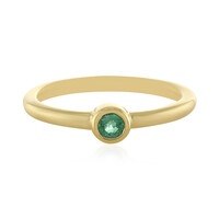 Anillo en plata con Esmeralda de Rusia