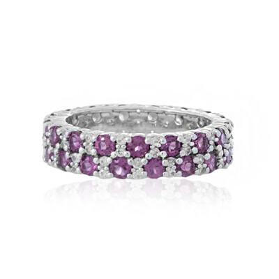 Anillo en plata con Rodolita