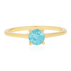 Anillo en plata con Apatita azul