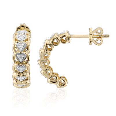 Pendientes en oro con Diamante SI1 (G) (Annette)