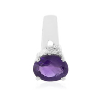Colgante en plata con Amatista de Zambia