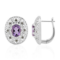Pendientes en plata con Amatista (Annette classic)